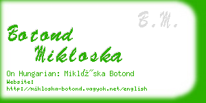 botond mikloska business card